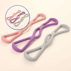 쌍문상회 지금 필요한 탄력밴드 스트레칭밴드 8자밴드 핑크 8자 스트레칭 홈트 운동용고무밴드 튜빙밴드 31872EA, 본상품