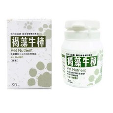 現代百益康 褐藻牛樟膠囊 小型犬貓專用 30粒, 1個, 免疫/抗氧化, 30顆