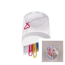 이햐 원형 자석크립통 색상랜덤발송 클립통 클립보관함 소품보관함