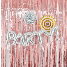 파티장식은박수술커튼(로즈골드) 생일 파티 장식 웨딩, 1개, 기본