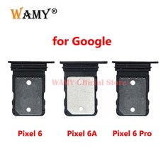 WAMY SIM 카드홀더 트레이 SIM 카드 트레이 홀더 슬롯 구글 픽셀 6 6A 픽셀 6 프로 교체용, 02 Pixel 6 Pro Gold