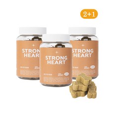 펫케어유니온 강아지 심장 건강 영양제 스트롱하트 2+1, 1개, 3개