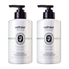 에스따르 아로마틱 오일 케어 시트러스 플로럴 바디워시, 2개, 500ml
