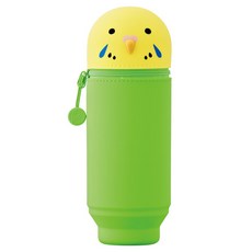 PuniLabo Smart Fit 站立式筆袋 大尺寸, 鸚鵡, 1個