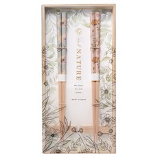 Ishida 桐木盒筷子筷架組, 1組, 筷子 2雙 + 筷架 2個, Fleur