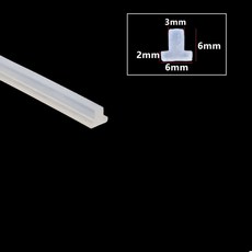 미터 모양 실리콘 씰링 스트립 고무 Weatherstrip 도랑 커버 장식 주방 슬릿 방수 호환, 1M, T27