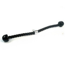 24H健身房器材配件，高位下拉低位划船拉力繩，飛鳥背拉桿深蹲架配件，雙頭繩cable馬鞍拉力桿, 雙頭繩, 1個