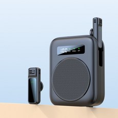 無線領夾式小蜜蜂擴音器教師專用上課麥克風大音量雙麥克風喇叭, 1個, 如圖, 【黑色】擴音器
