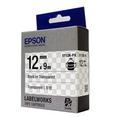 EPSON 라벨프린터리본(ST12K)투명 흑문자tae3+2caR