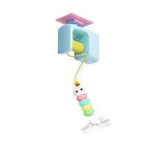 Kids and Cats 電動釣貓器 玩具發射槍, 智慧掛門逗貓棒 藍色, 1個, 貓咪玩具