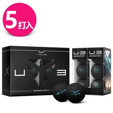 V PLUS 高爾夫球 GENERATION II, V PLUS U3 Generation II Golf Ball 高爾夫球, 闇黑 DARKNESS *5打入(#VPLUS #三層球 #U3 #邁達康高爾夫), 1套, 5個裝