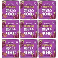 한국야쿠르트 하루야채 밸런스100 퍼플 140ml 18개 유기농 과일과 야채로만 꽉 채운 하루영양 밸런스~