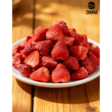 [3MM]동결건조 딸기100% 무설탕 고당도 프리미엄 딸기 아이간식 선물, 8개, 35g