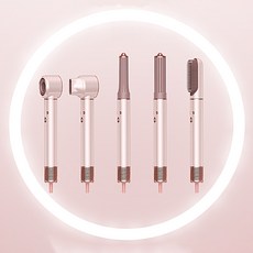 五合一高速負離子吹風機 多功能美髮造型梳, 美規(美國專用插頭-不支持國內使用), 【熱賣爆款】櫻花粉(5合1全自動美髮器)