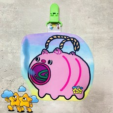 Blingstartwins 蚊香豬造型手帕夾 - 幼兒園必備, 1個