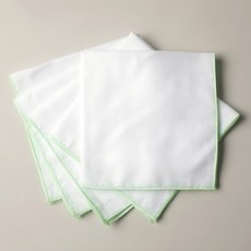 아기코끼리 아기 순면 손수건 10p, 1개, 10개입, 그린