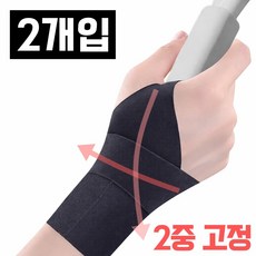 원앤미 초슬림 2중 고정 손목 보호대, 2개