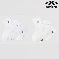 {백화점 정품} 엄브로 자수로고 쿠셔닝 3PACK 미드 삭스 UR123CSC12 2종