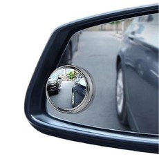 차량용 보조미러 사이드 거울 부착형 렌즈 1p, 블랙