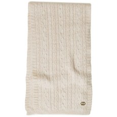 트윈셋 케이블 니트 스카프