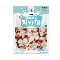 펫어스 강아지 치카껌 간식, 320g, 1개, 혼합맛(소고기/우유)