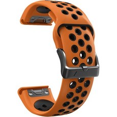 SKMCOOVS 26 22mm 가민페닉스용 실리콘 밴드 6 6X 프로 5X 5플러스/포러너 935 GPS D2 델타 PX MK2 퀵 릴리즈 이지핏 시계줄 컬러 A 사이즈 페닉스, D, Forerunner 935 945, 1개