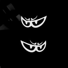 에캄 오토바이 베릭 스티커, 1개, 화이트 무광 시트지 M