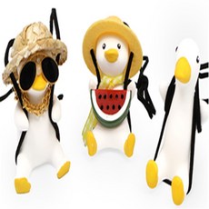 룸미러 차량장식악세사리용품 차량장식품 룸미러악세사리 차량장식인형, 1개, 빼빼덕, 상세표기