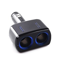 솔루스 LED 2구소켓 차량용 12V 24V 멀티 시거잭 시가잭 시가소켓, 1개, 2구
