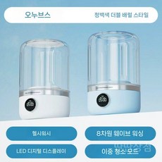 휴대용미니세탁기 소형 여행용 기숙사 원룸 캠핑 세탁기 강력 속옷 다기능 통돌이 렌탈 삼성, c. 유광화이트+모닝안개블루 세트