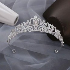 아트박스/와인앤쿡 셀프웨딩 파티 큐빅 왕관 머리띠