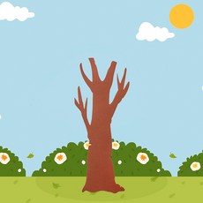 펠트 미니 나무틀 13.5x34cm (교실 유치원 환경 구성 공간꾸미기 소품)