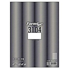 폼텍 레이저 잉크젯 바코드용 라벨지 LS-3104, 27칸, 100매
