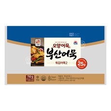 제이케이푸드 사조 상천 오양 부산어묵 튀김어묵2 750g 어묵 오뎅탕 (20개마다 포장), 1개