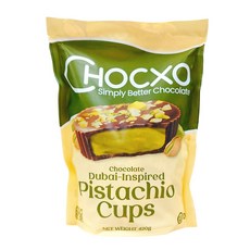 CHOCXO 杜拜靈感開心果巧克力杯 簡單更優質巧克力, 420g, 1個