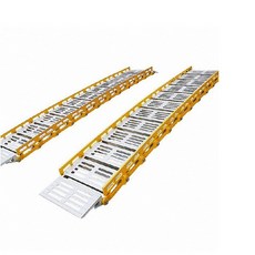 【海夫健康生活館】斜坡板專家 活動 捲疊軌道式斜坡板 一組兩支, 1個, 附支撐腳150CM 兩支-R301502