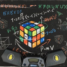 치이 큐브 타이머 매트 세트 V1 컵쌓기 QiYi Cube Timer Mat Set V1, 1개, 블랙