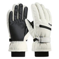 OCEANSUNFISH 남성 스포츠 터치 스크린 스키 장갑 F929, 베이지, 1개