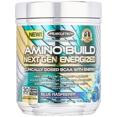 MUSCLETECH BCAA支鏈胺基酸補充粉, 287g, 1罐, Blue Raspberry