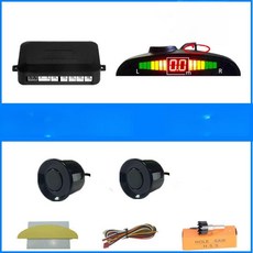 전후방 주차센서 차량용 센서 백업 메시지 비프음 알림, 2 프로브+초승달 벌음음 저소음 포함, 기본 모델명/품번