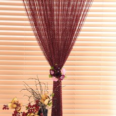 커튼몰 고급실커튼 가로 3미터 샤이니 실커튼, 와인