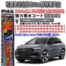 和霆車部品 日本PIAA 超撥水 AUDI Q4 e-tron F4 矽膠雨刷膠條 升級替換