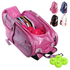 아로낙스 피클볼 백팩 패들을 위한 더플 백 액세서리 - 3개 이상의 공간이 있는 패딩 수납 공간 신발 등 남성과 여성에게 적합, Pink, 핑크