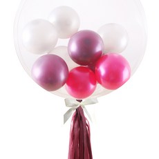 굿벌룬 커스텀래터링풍선 버블벌룬풍선 직접만들기세트 생일파티 백일 돌잔치 풍선선물 깜짝이벤트, 미니풍선색상18번