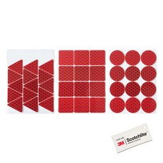 잘츠만 야간반사 스티커 3PCS, Red, 1개