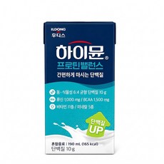 하이뮨 프로틴 밸런스 음료, 190ml, 6개