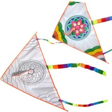 전통무늬 대형 가오리연 연날리기세트 설만들기 설날만들기 연날리기만들기 연만들기세트 연만들기재료 연 일반상품, 1개