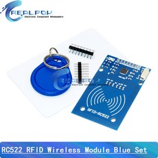 NFC RFID 모듈 ARDUINO 키트 MFRC S50 MHZ RC522 6CM 13 56 125KHZ UNO 2560 RDM6300 태그 522 읽기 PN532 SPI, RC522 Blue Set