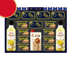 통조림 햄 카놀라유 참기름 식품 부모님 사돈 친척 지인 추석 설날 명절 설 선물 세트 3개, 3세트