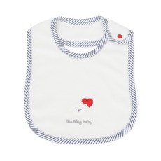 [AK플라자] [블루독베이비] 러브도기테리라운드빕(WH)45170-004-01, 화이트, FREE, 1개